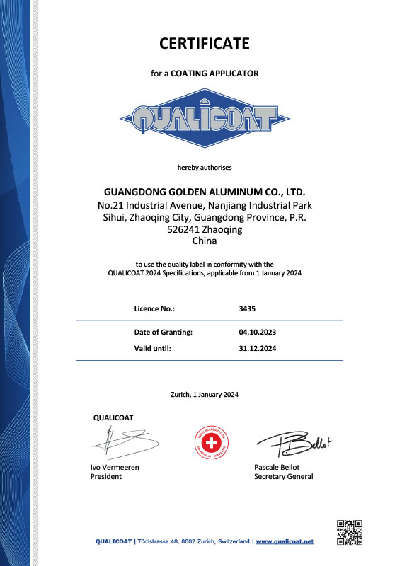 QUALICOA证书-2024